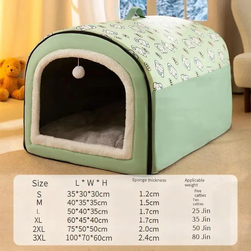Calming Enclosed Pet Bed
